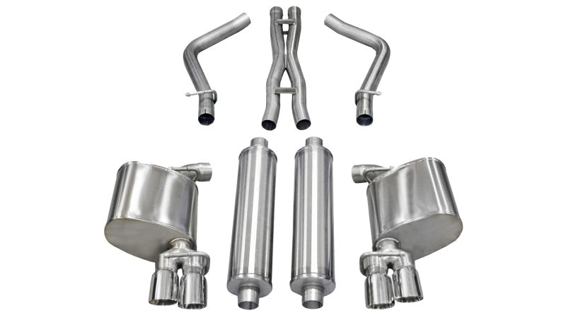 Corsa Performance 11-13 Dodge Charger R/T 5.7L V8 Polished Xtreme Cat-Back Exhaust (view 1)