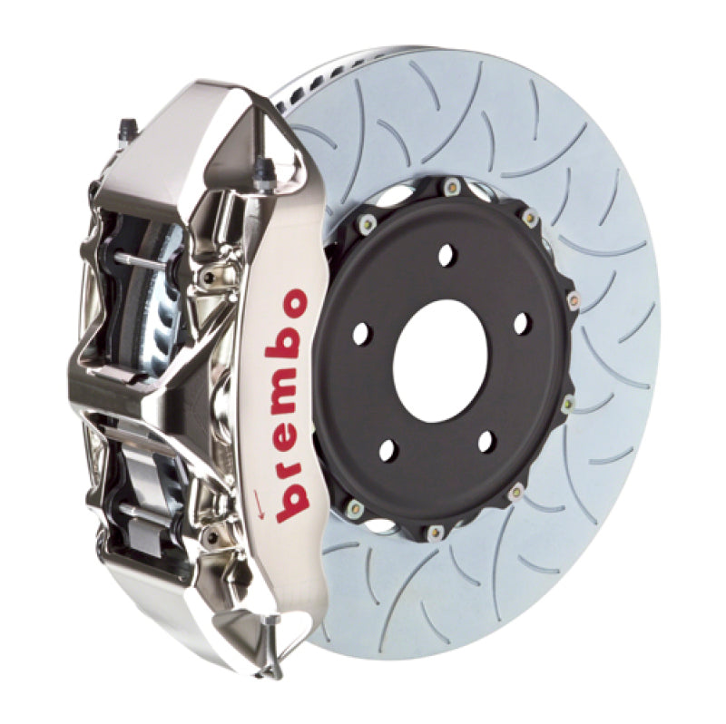 Brembo 15-16 Genesis Sedan 3.8/5.0 Exc AWD Fr GTR BBK 6Pis Billet 380x34 2pc Rtr Slot Type3-Nickel 1N3.9048AR