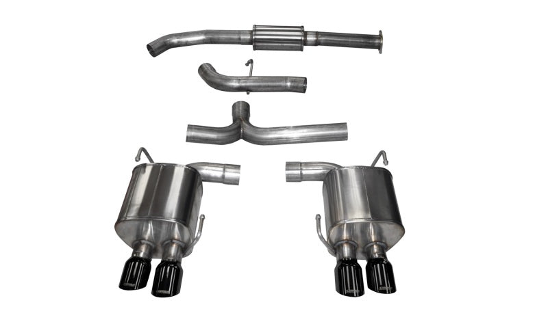 Corsa Performance Catback Exhaust System W/ Black Tips Subaru WRX STI 2015+ (view 1)