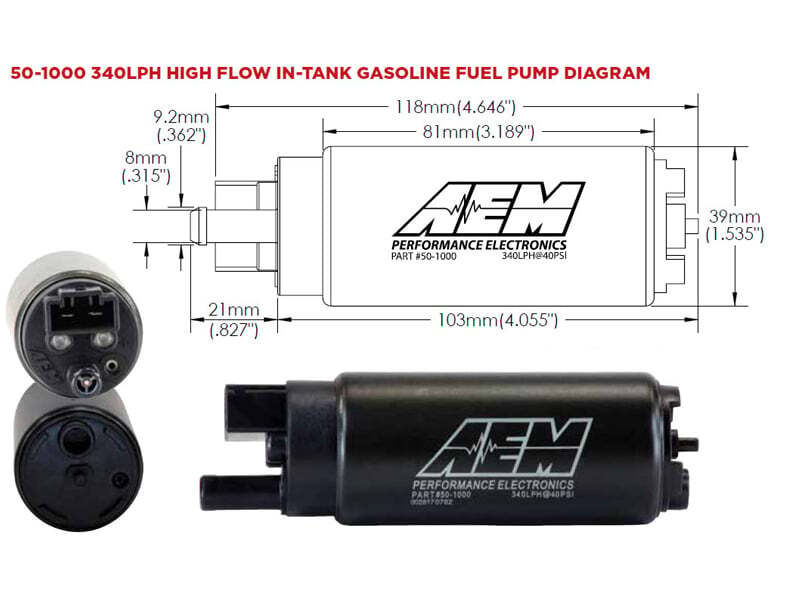 AEM Electronics High Flow In-Tank Fuel Pump (view 18)