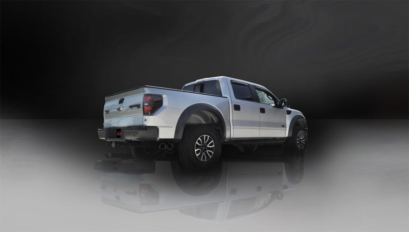 Corsa Performance 11-13 Ford F-150 Raptor 6.2L V8 Polished Sport Cat-Back Exhaust (view 3)