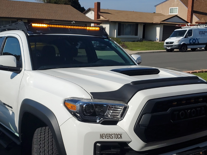 Cali Raised LED Cali Raised 40 Cut-Out Prinsu Roof Rack Slim Led Light Bar Bracket Kit - W/ 42 Inch Slim Led Light CR2675