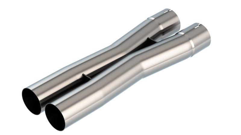Borla 2.5in Universal X-Pipe 3.21in Inlet Centerline 3.45in Outlet Centerline 27.63in OAL 621104