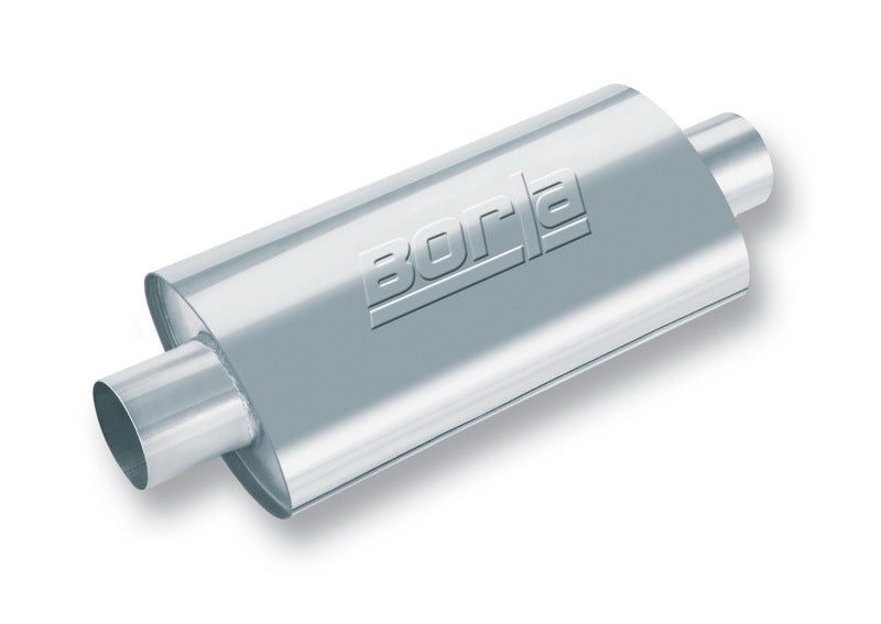 Borla XR-1 Racing Sportsman 3.5in. Outlet / 3.5in Inlet Oval Muffler - 5in Diameter x 15in Length 40946
