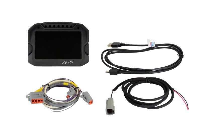AEM CD-5LG Carbon Logging Digital Dash Display w/ Internal 10Hz GPS & Antenna 30-5603