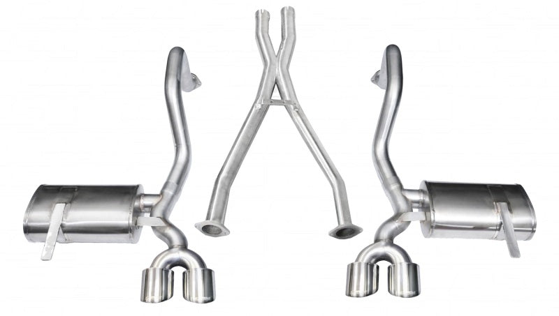 Corsa Performance 97-04 Chevrolet Corvette C5 Z06 5.7L V8 Polished Xtreme Cat-Back + XO (view 1)