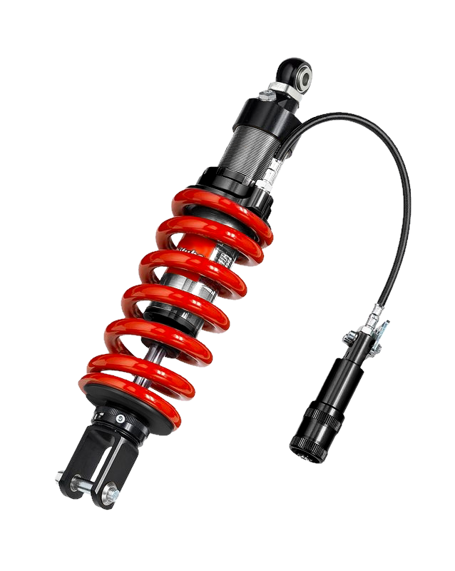 Bitubo Suspension Bitubo XZE3 Monoshocks Adjustable: Hydraulic Spring Preload, Rebound, Length, Red Spring K0100XZE31