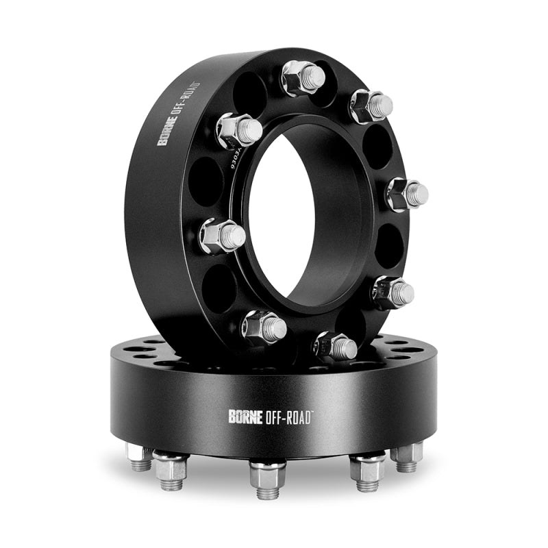 Borne Off-Road Wheel Spacers - 6x139.7 - 93.1 - 25mm - M12 - Black BNWS-001-250BK