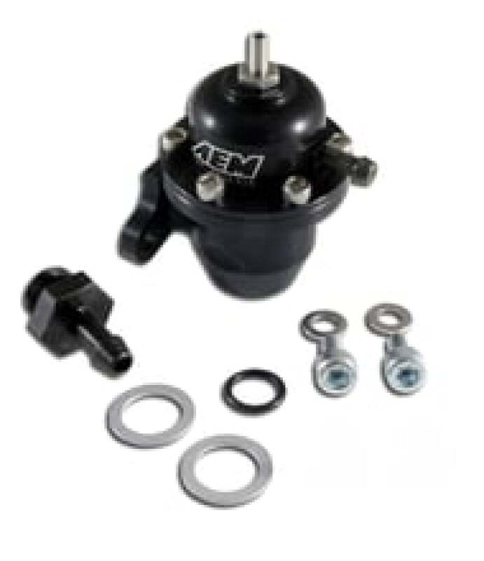 AEM Electronics Fuel Pressure Regulator Black Honda Acura (view 2)