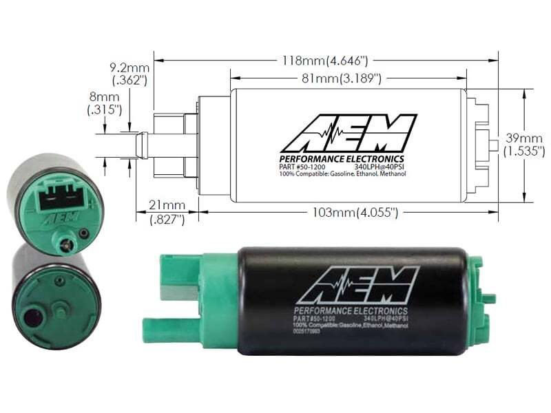 AEM Electronics Ethanol & Methanol Capable High Flow In-Tank Fuel Pump (view 13)