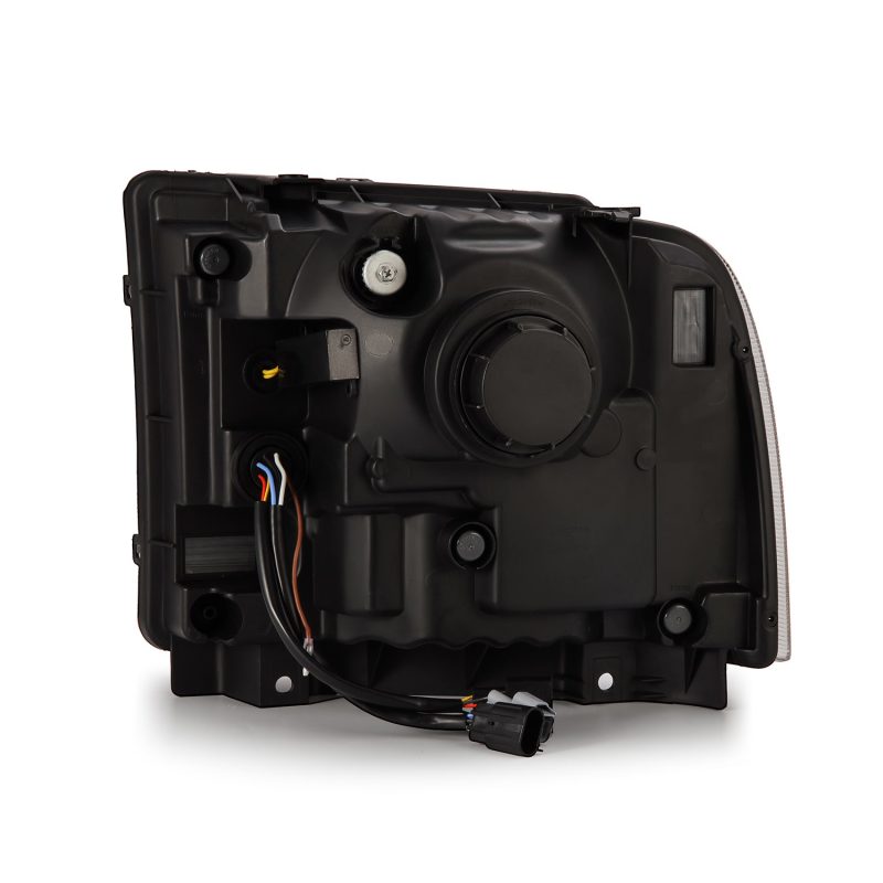 AlphaRex 05-07 Ford F250/350/450/550 Super Duty LUXX LED Proj HL Blk w/Actv Light & Seq Sig + SB DRL 880317 *Discontinued