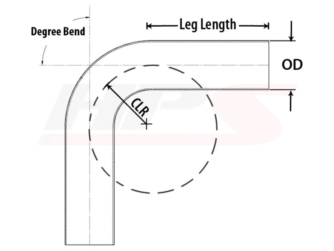 HPS Performance Products HPS 1-3/8" OD 135 Degree Bend 6061 Aluminum Elbow Pipe Tubing 16 Gauge w/ 2" CLR (view 3)