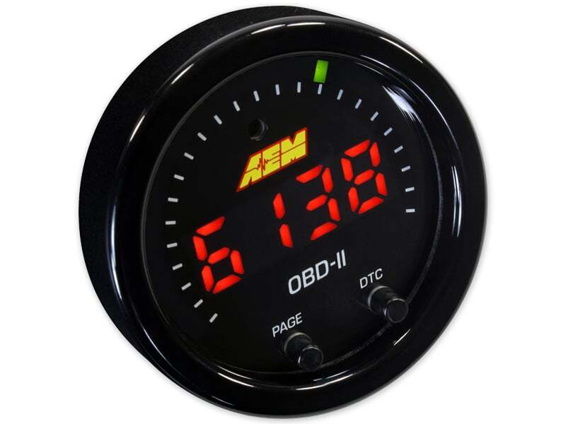 AEM Electronics X-Series OBDII Digital Datastream Gauge Black Bezel & Black Face plate (view 9)