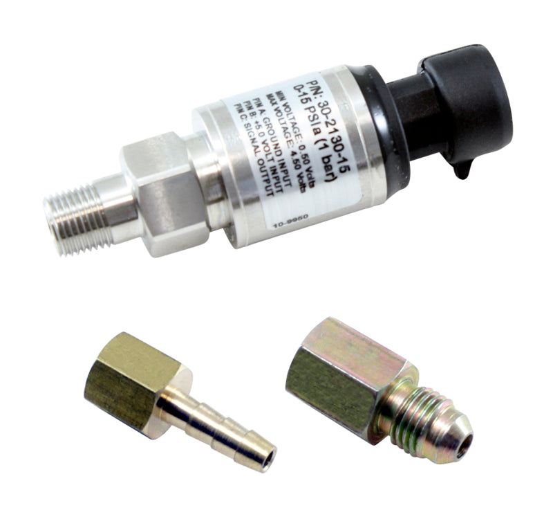 AEM Electronics 15 PSIa or 1 Bar Stainless Sensor Kit (view 1)
