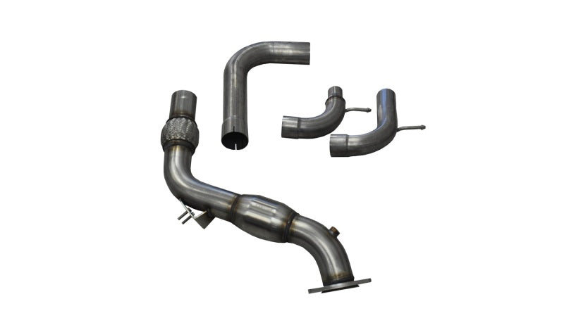 Corsa Performance 15-16 Ford Mustang 3in Downpipe with 200 Cell Catalytic Converter (view 1)