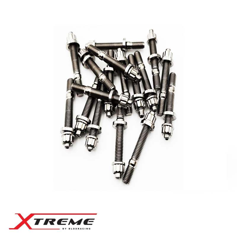 BLOX Racing M8X1.25X55mm SIngle Piece - Titanium BXFL-00308-SP-TI