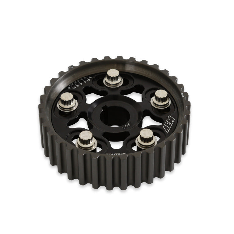 AEM Electronics Tru-Time Cam Gear Black 5-Bolt Honda B Series (view 3)