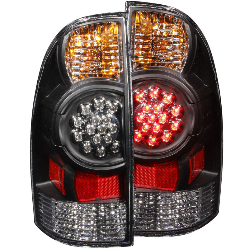 Anzo 2005-2015 Toyota Tacoma LED Taillights Black (view 2)