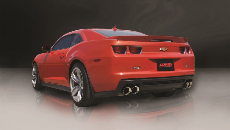 Corsa Performance 12-13 Chevrolet Camaro Coupe ZL1 6.2L V8 Polished Sport Cat-Back + XO (view 3)
