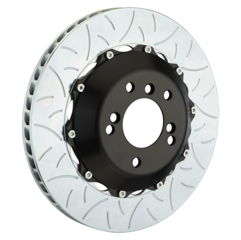 Brembo 02-05 996 GT2/996 Turbo (PCCB Eqpt) Rr 2-Piece Discs 350x28 2pc Rotor Slotted Type3 203.8004A