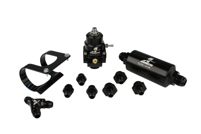 Aeromotive EFI Dual Rail Regulator System, Fuel, Stealth, Filter, Filter Brack (view 1)