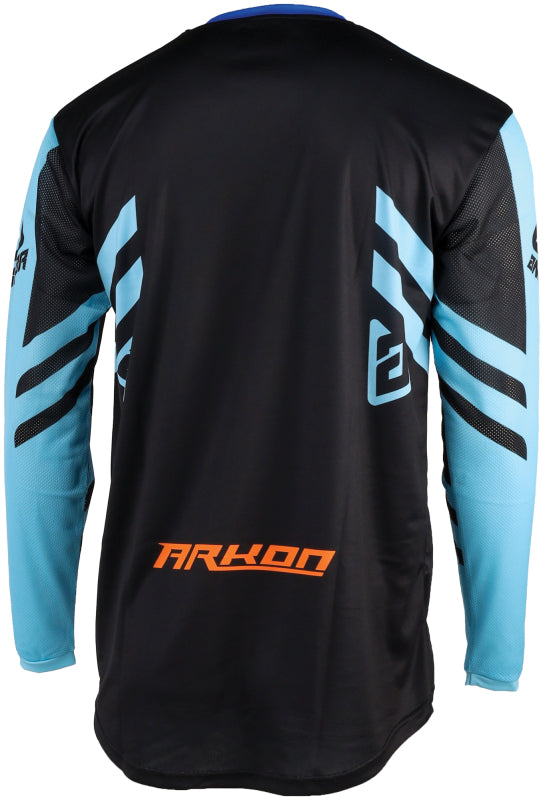 Answer 24 Arkon Nitrus Jersey Blue/Black/Hyper Orange - Large 442475