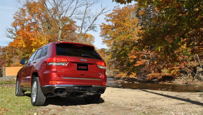 Corsa Performance 14-16 Jeep Grand Cherokee Summit Edition Black 2.5in Dual Rear Exit (view 2)