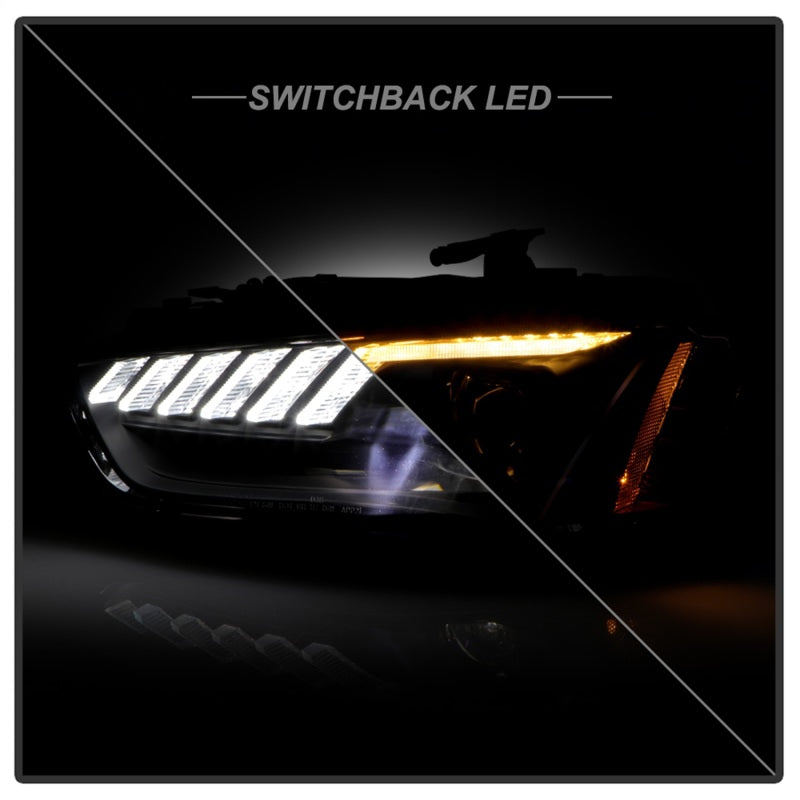 Spyder 13-16 Audi A4/S4 Halogen Model Only Projector Headlights - Black PRO-YD-AA413HALSI-BK 5088321