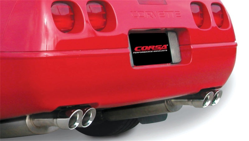 Corsa Performance 90-95 Chevrolet Corvette C4 ZR1 5.7L V8 LT5 Polished Sport Cat-Back (view 2)