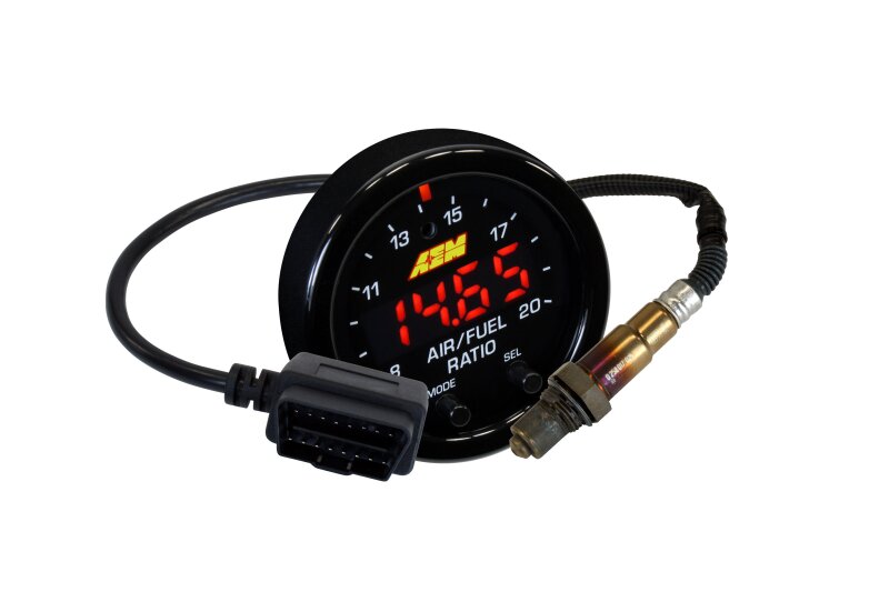 AEM Electronics X-Series OBDII Wideband UEGO AFR Sensor Controller Gauge (view 7)