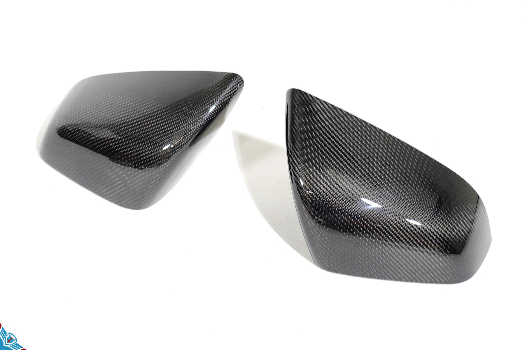 2016-2026 Tesla Model X OEM Design Dry Carbon Fiber Mirror Cover Overlays | FYBR Aerodynamics