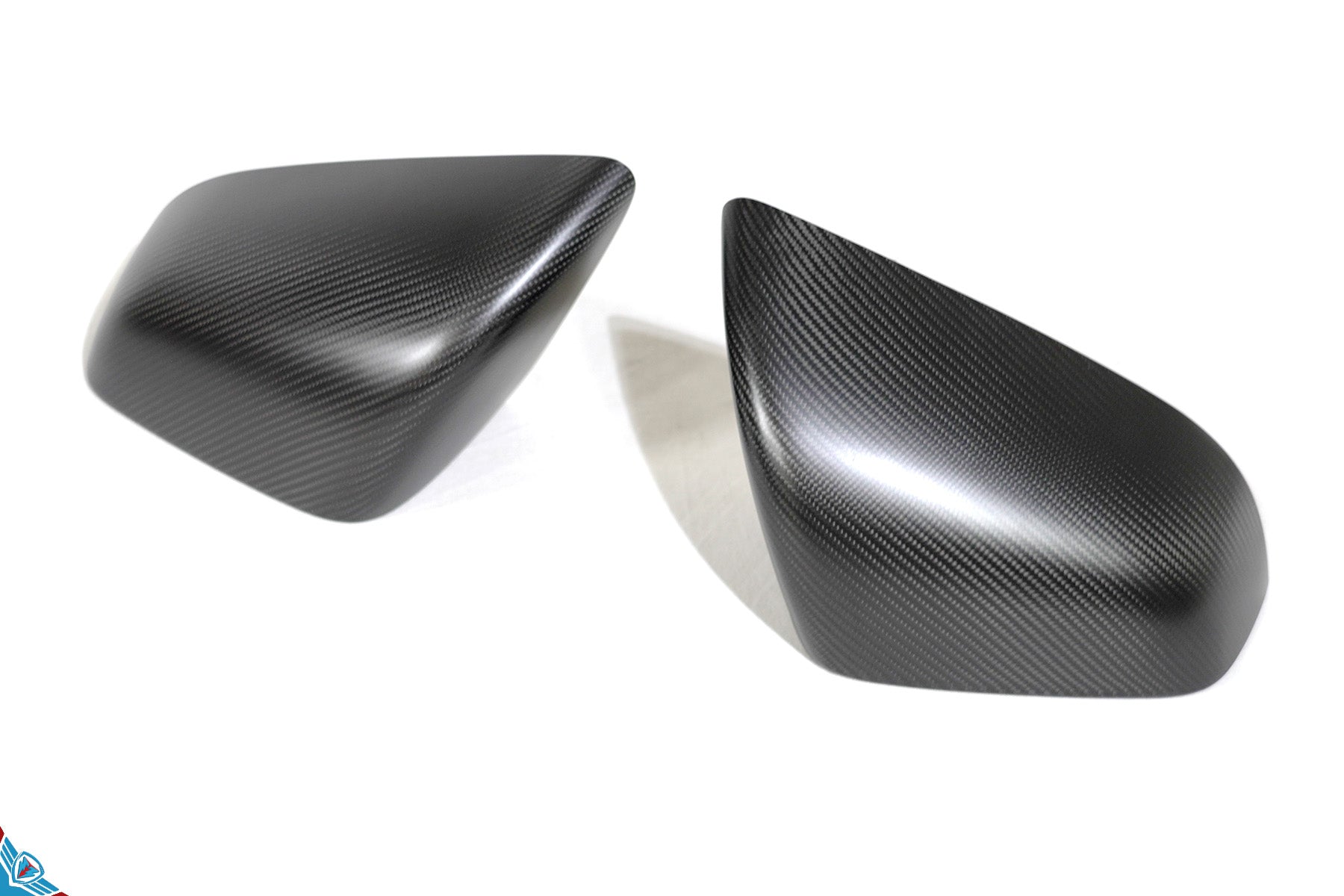 2016-2026 Tesla Model X OEM Design Dry Carbon Fiber Mirror Cover Overlays | FYBR Aerodynamics