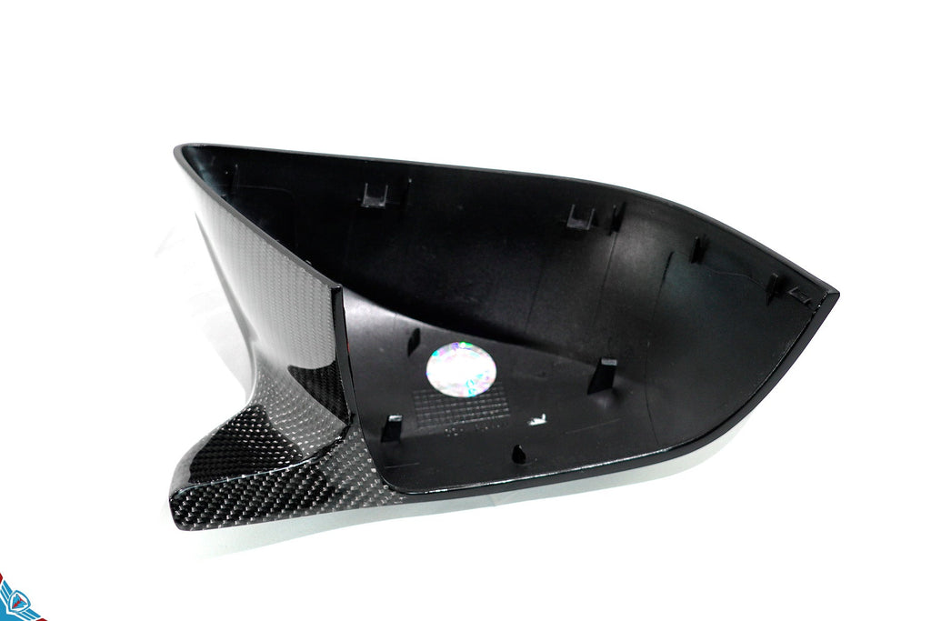 2017-2023 Tesla Model 3 (MK1) Bull Horn Carbon Fiber Mirror Covers | FYBR Aerodynamics