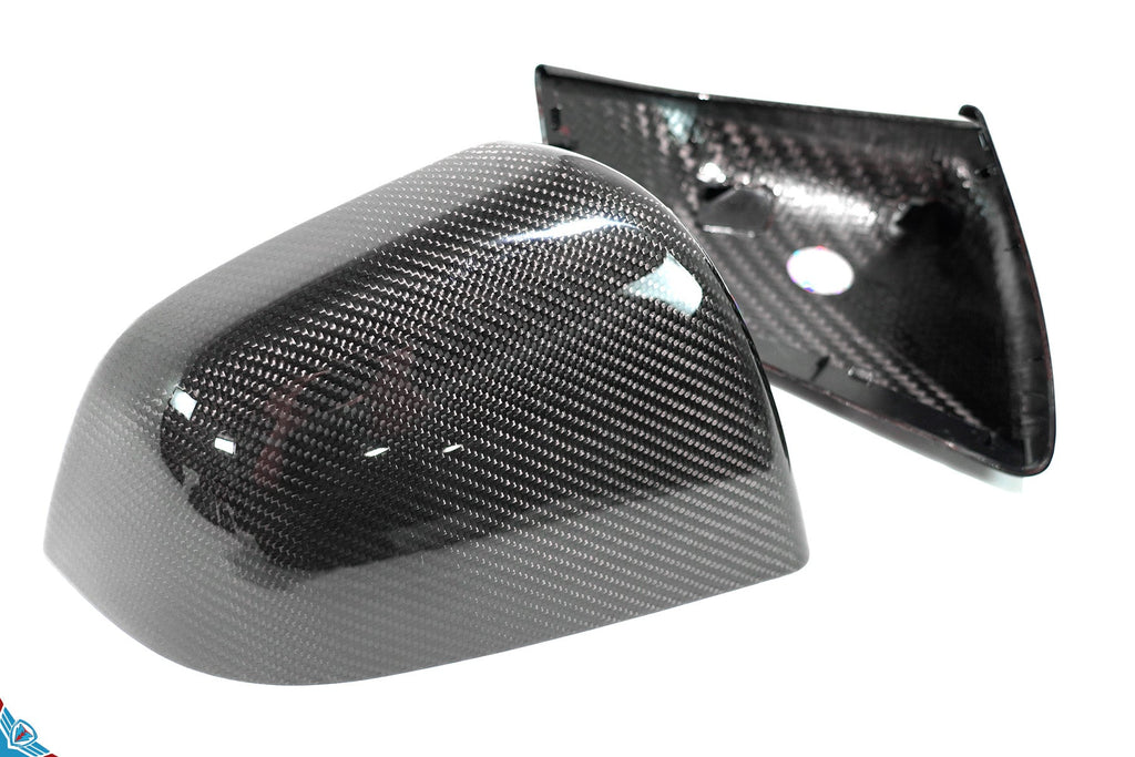 2020-2026 Tesla Model Y (1st-Gen) OEM Style Dry Carbon Fiber Mirror Covers | FYBR Aerodynamics