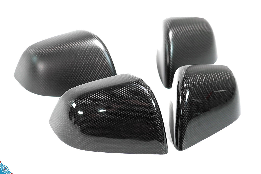 2020-2026 Tesla Model Y (1st-Gen) OEM Style Dry Carbon Fiber Mirror Covers | FYBR Aerodynamics