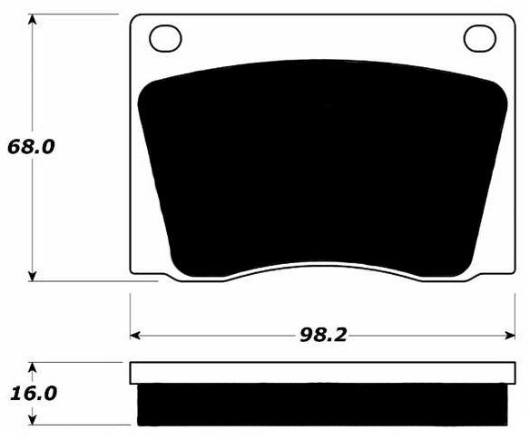 Porterfield Brake Pads for 1972 JAGUAR XK E