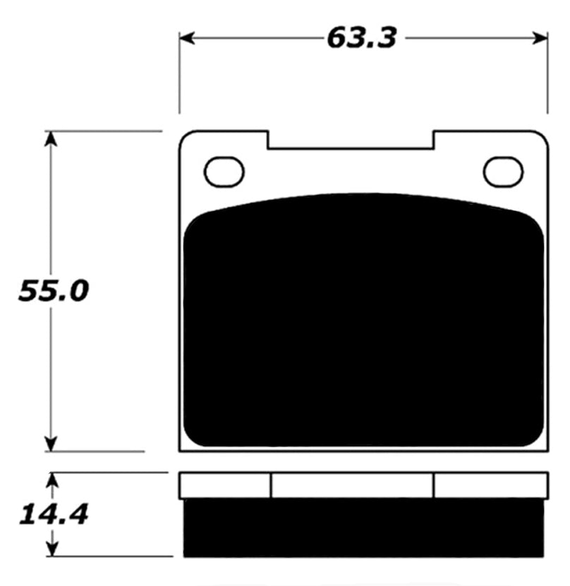 Porterfield Brake Pads for 1974 TRIUMPH SPITFIRE