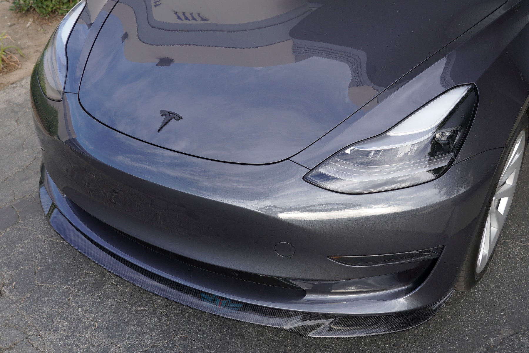 2017-2023 Tesla Model 3 (MK1) ATS Style Carbon Fiber Front Lip | FYBR Aerodynamics