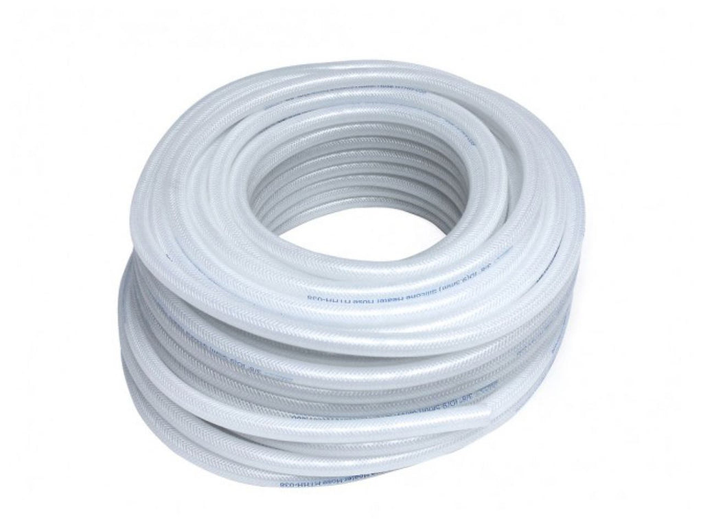 HPS High Temp 5/16" ID (8mm) Reinforced Silicone Heater Hose Clear - 100F (view 1)