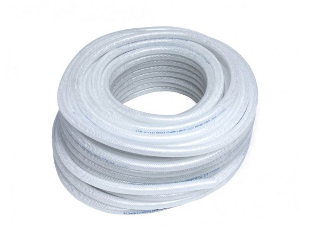 HPS High Temp 3/8" ID (9.5mm) Reinforced Silicone Heater Hose Clear - 100F (view 1)