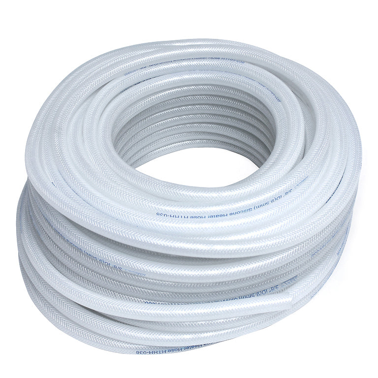 HPS High Temp 5/16" ID (8mm) Reinforced Silicone Heater Hose Clear - (view 2)