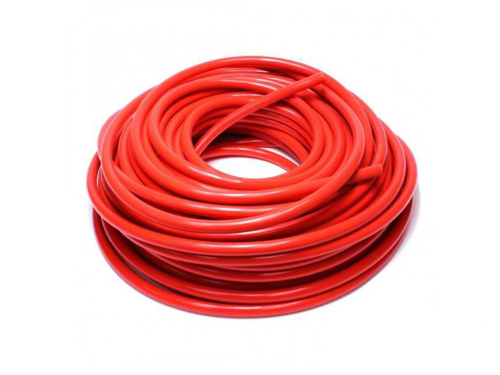 HPS High Temp 1/4" ID (6mm) Reinforced Silicone Heater Hose Red - 50 Feet (view 1)