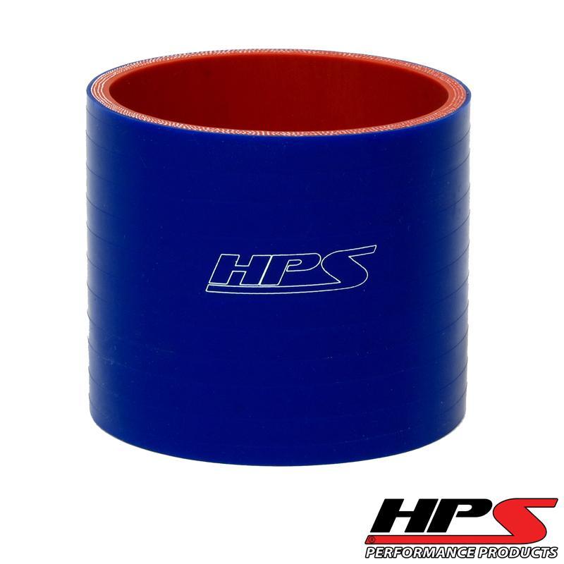 HPS 4-1/2" ID, 4" Length, Silicone Straight Coupler Hose, High Temp 4-ply Reinforced, 114mm ID, Blue (view 2)