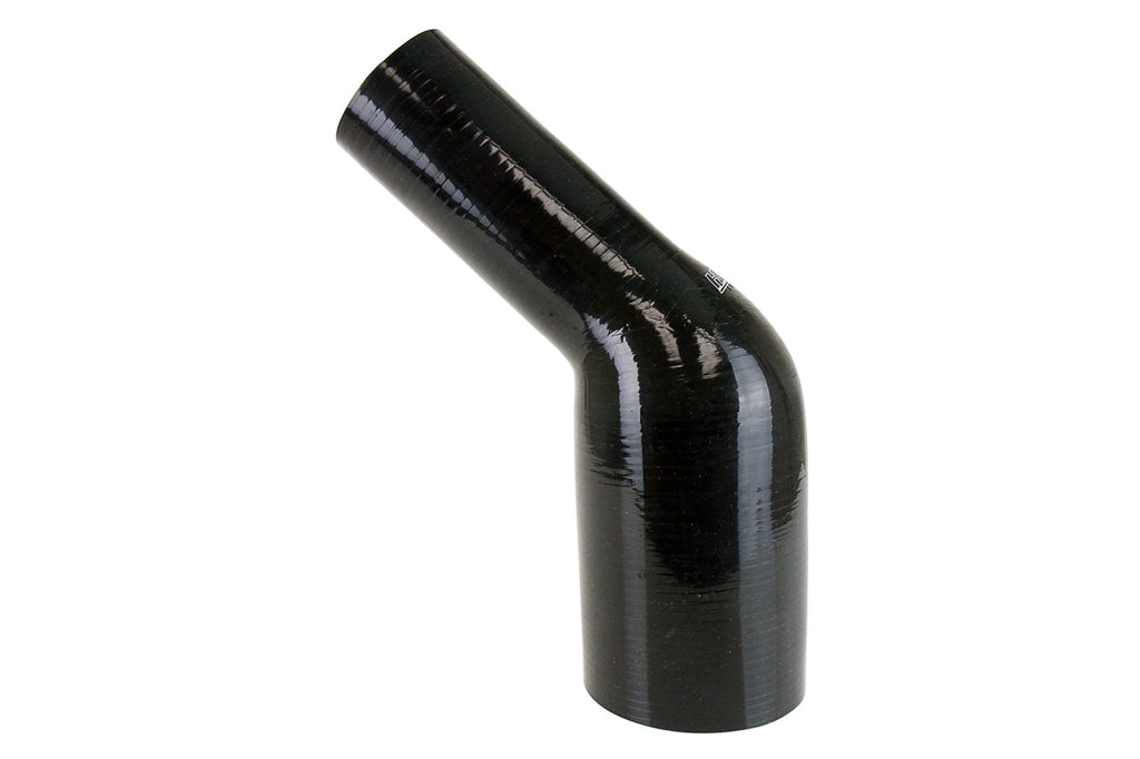 HPS 2-1/2" - 2-3/4" Silicone 45 Degree Elbow Reducer Coupler Hose, High Temp 4-ply Reinforced, 63mm - 70mm ID