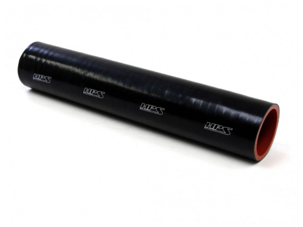 HPS 4-1/8" ID, 1 Foot Length, Silicone Straight Coupler Tube Hose, High Temp 4-ply Reinforced, Black, 105mm ID (view 1)