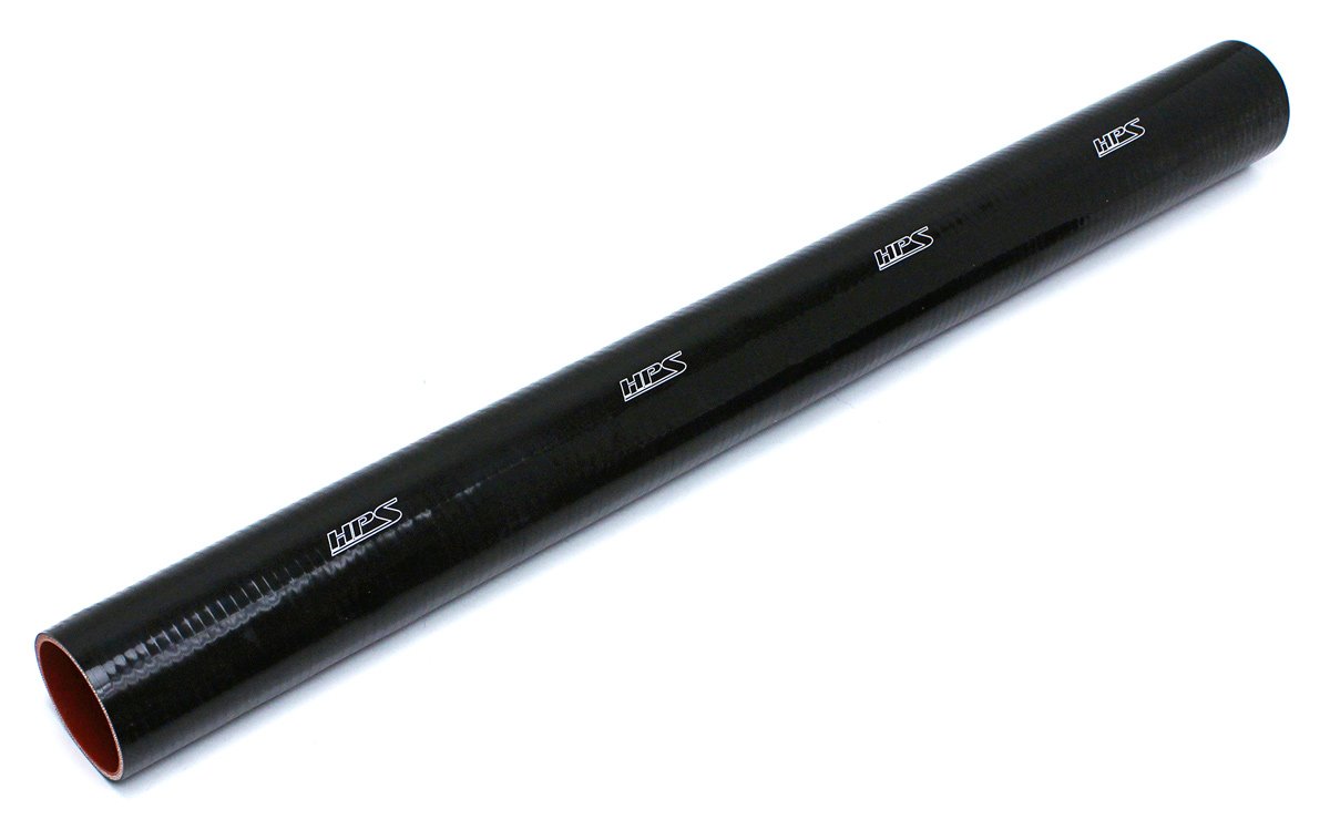 HPS 5/16" ID, 3 Feet Length, Silicone Straight Coupler Coolant Tube Hose, High Temp 4-ply Reinforced, Black, 8mm ID (view 2)