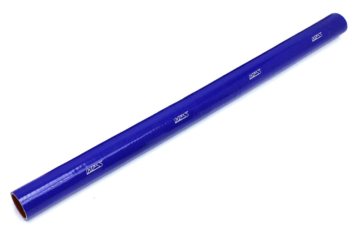 HPS 1/2" ID, 3 Feet Length, Silicone Straight Coupler Coolant Tube Hose, High Temp 4-ply Reinforced, Blue, 13mm ID (view 2)