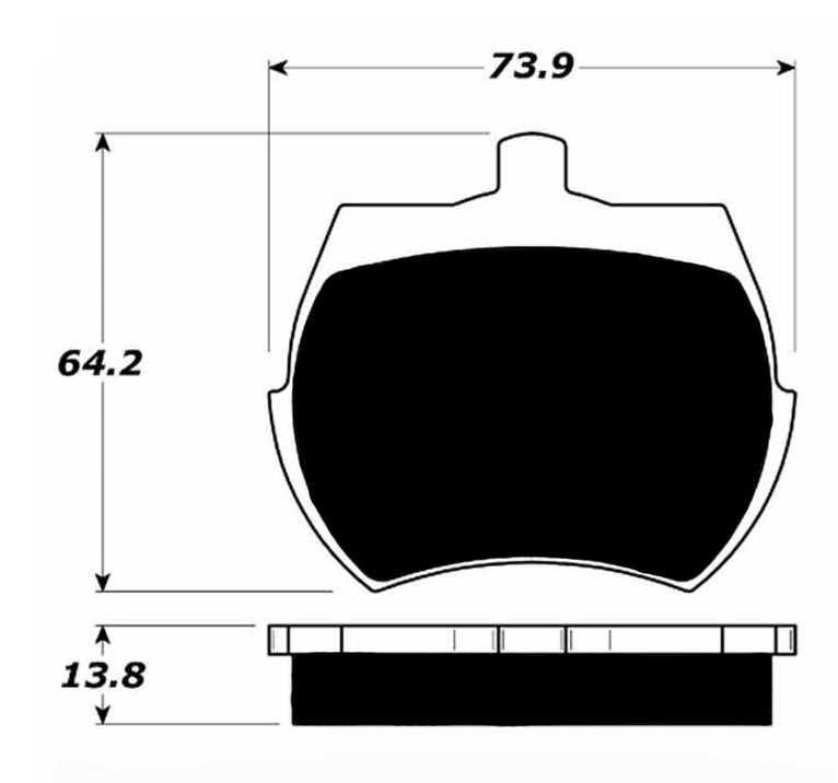 Porterfield Brake Pads for 1981 TRIUMPH TR 7 5 Speed