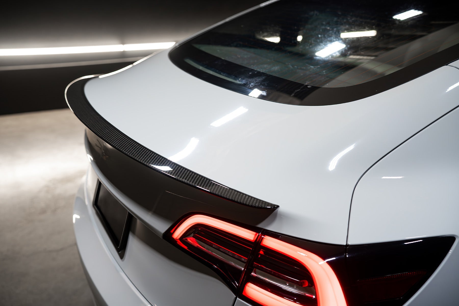 2017-2023 Tesla Model 3 (1st Gen) PF Style Dry Carbon Fiber Trunk Spoiler | FYBR Aerodynamics