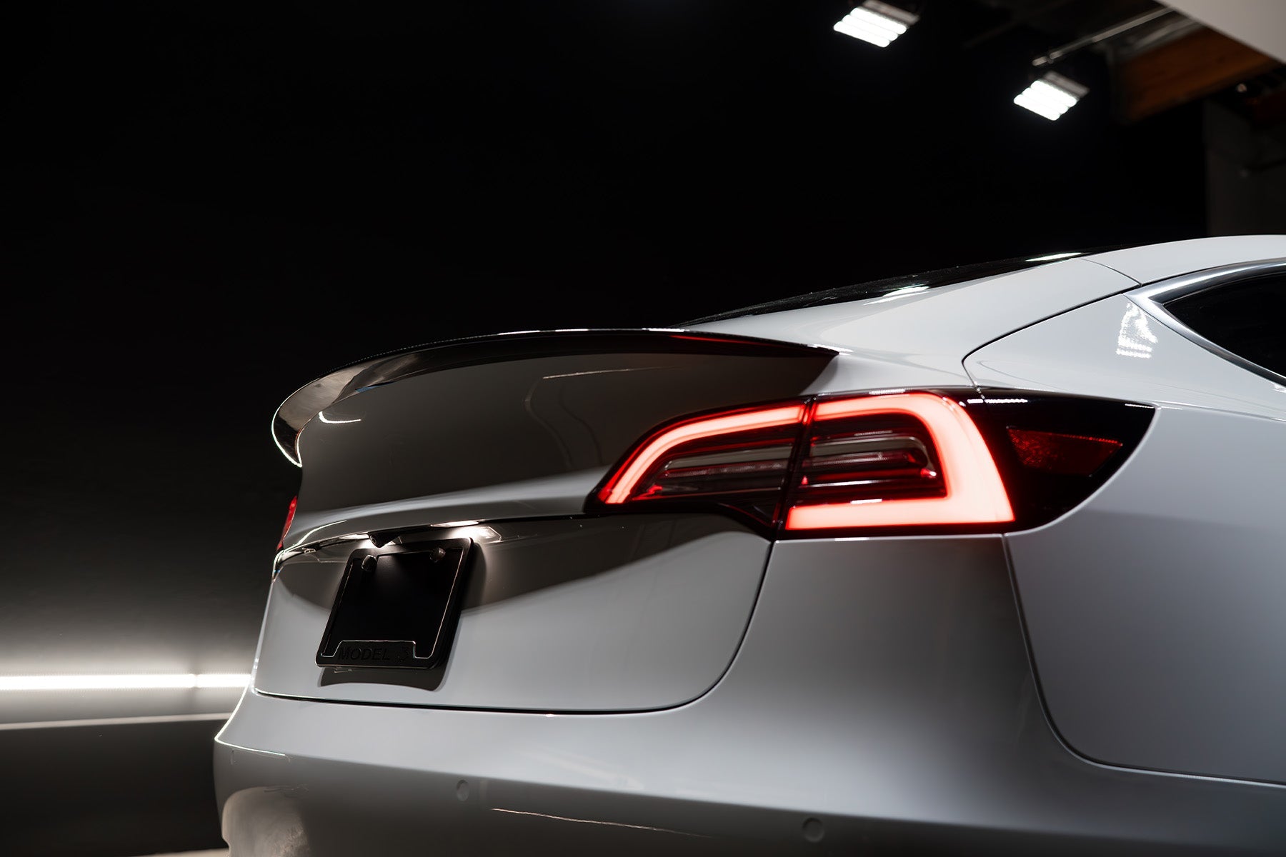 2017-2023 Tesla Model 3 (1st Gen) PF Style Dry Carbon Fiber Trunk Spoiler | FYBR Aerodynamics
